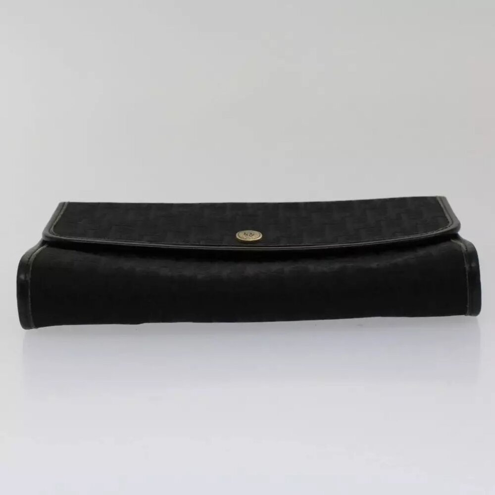 Christian Dior Trotter Canvas Chain Shoulder Bag Black - Picture 5 of 11